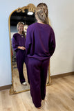 Umgee Luxeknit Raglan Set Plum