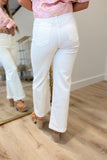 JBD Patch Pocket Wide Leg Jean Off White