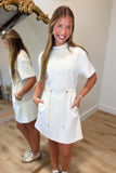 Elan Scuba Cinch Dress Stone