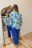 Transition Top Floral Blue