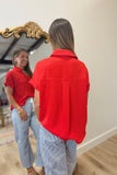 Spirit Day Blouse Red