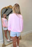 Frilly Striped Shorts Blue