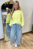 Lemon Ruffle Bow Sweatshirt