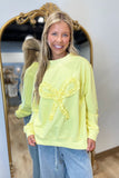 Lemon Ruffle Bow Sweatshirt