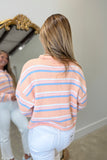 Coral Coast Striped Cardigan