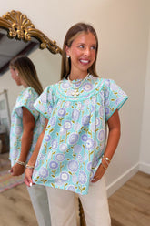 Umgee Daydream Sleeveless Top Mint