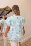 Umgee Daydream Sleeveless Top Mint
