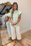 APNY Cropped Wide Leg Pant Natural