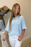 Washed Ashore Crewneck Sweater Blue
