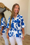 Umgee Royal Blooms Blouse