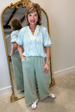Umgee Cotton Slub Pant Sage