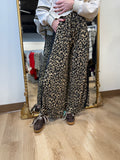 Umgee Flowy Pants Leopard Latte