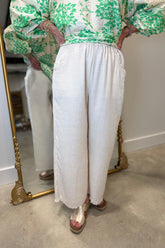 Umgee Cotton Slub Pant Cream