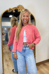 Colorway Cardigan Coral RESTOCK