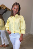 Sunshine Saturday Button Down Shirt Yellow