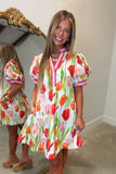 Tulip Festival Short Sleeve Dress