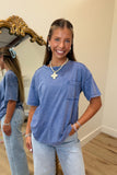 Summer Finale Pocket Top Blue