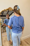 Summer Finale Pocket Top Blue