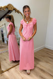 Picnic Photoshoot Midi Dress Red