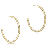 E Newton Beaded Class 1.25" Post Hoop Various