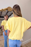 Breezy Bubble Blouse Yellow