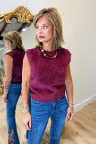 Another Love Halia Sweater Vest Garnet