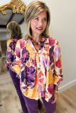Umgee Wine and Roses Top Ecru