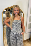 Zebra Print Pant Set