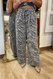 Zebra Print Pant Set