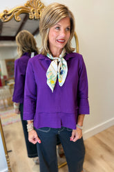 Boho Chic Eggplant Chic Blouse