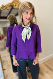 Boho Chic Eggplant Chic Blouse