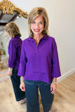 Boho Chic Eggplant Chic Blouse