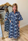 Boho Chic Embroidered Denim Dress