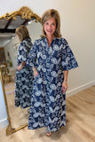 Boho Chic Embroidered Denim Dress