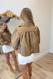 Lenni Collard Jacket Brown