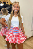 Poppy Gingham Mini Skirt
