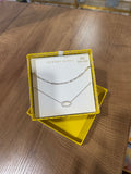 Kendra Scott Elisa and Courtney Necklace Silver Gift Set Ivory Mother of Pearl