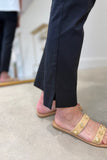 Renuar Straight Leg Ankle Pants Black