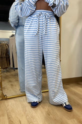 Lulu Mac Stripe Pant Light Blue