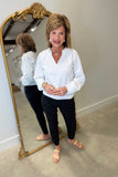 Dylan Marnie Eyelet Top White