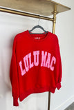 Lulu Mac Red Sweatshirt LULU MAC Pink Gingham