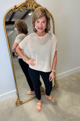 Renuar Open Knit Sweater Gold