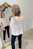 Renuar Open Knit Sweater Gold