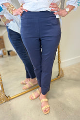 Renuar Straight Leg Ankle Pants Midnight