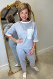 Joh Krystal Knit Pants Silver