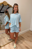 Slow Down Ribbed Short Set Jade