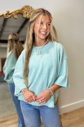Fresh Start Sweater Sage
