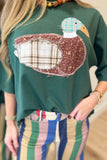 Born to Fly Mallard Top Green