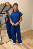 Ease Into It Pant Set Navy