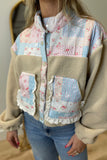 Sweet Spring Floral Sherpa